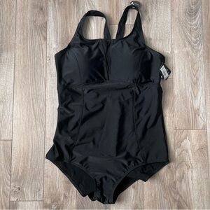 Black Women's One-Piece Swim Suit